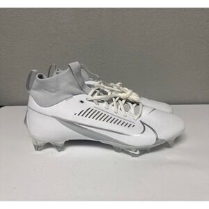 Nike Vapor Edge Pro 360 2 White Metallic Silver Cleats Mens 10 DA5456-100 NEW